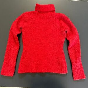 Fitted Boucle Turtleneck Sweater